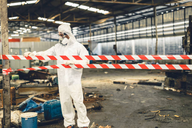 Professional Hoarding Cleanup technician working in Highland Park, TX